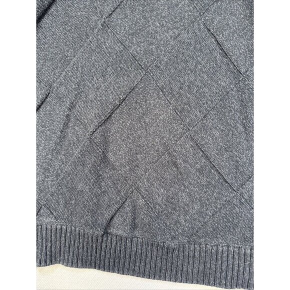 Method Mens Preppy Neck Wrap Pullover Sweater XXL Charcoal Gray - Picture 3 of 13